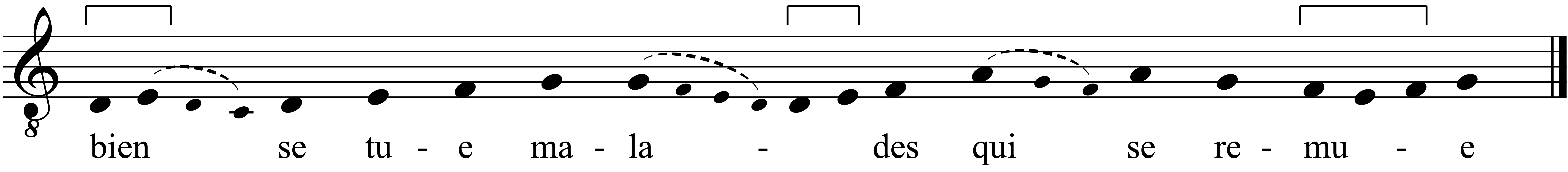 Refrain musical notation